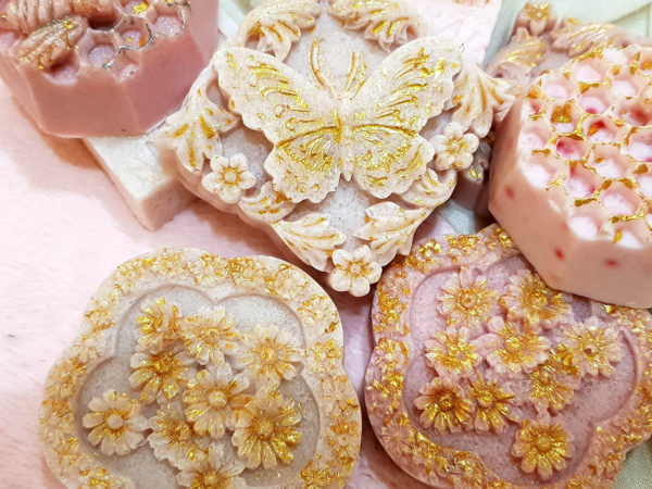 pink brazilian clay soap